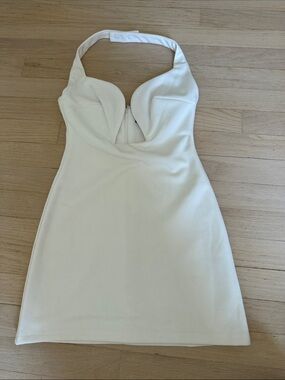 White Fox Boutique White Halter Mini Dress